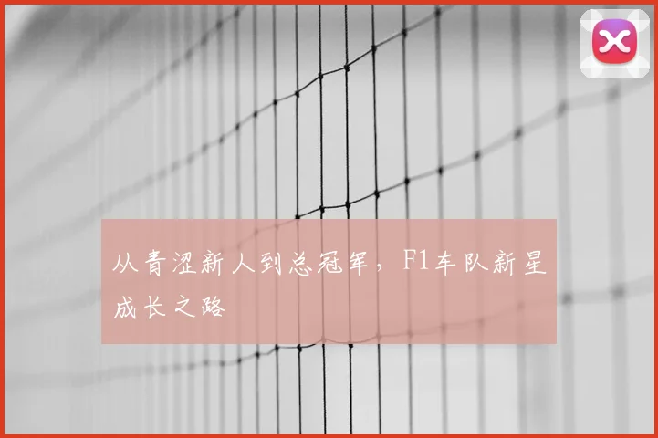 从青涩新人到总冠军,F1车队新星成长之路